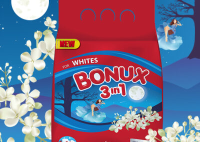 Bonux 3in1 White Lilac Skalbimo milteliai